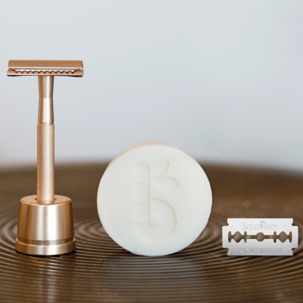 Coffret de rasage édition or rose - 2