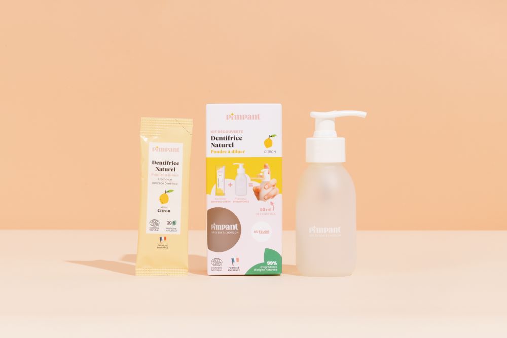 Kit découverte dentifrice citron (1 bouteille + 1 recharge) - 1